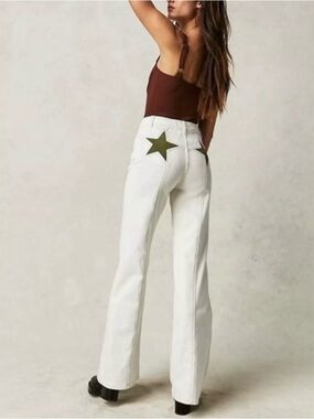 Free people We The Free Firecracker Flare Jeans desert plain